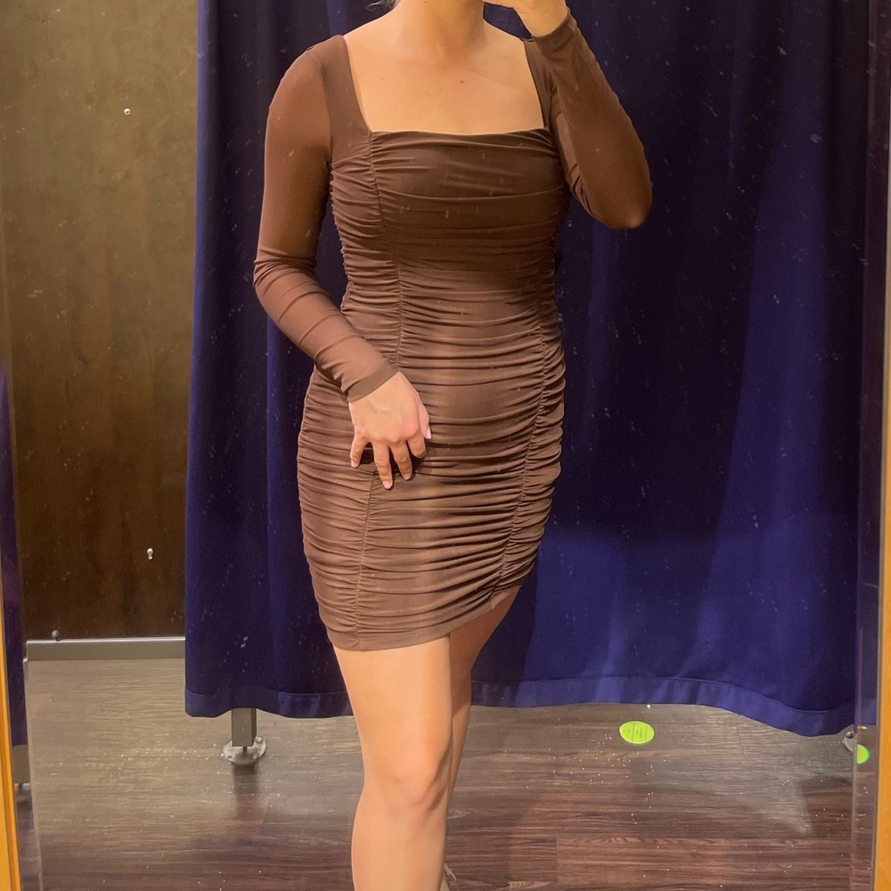 Major Style Ruched Mini Dress - Picture 4 of 4